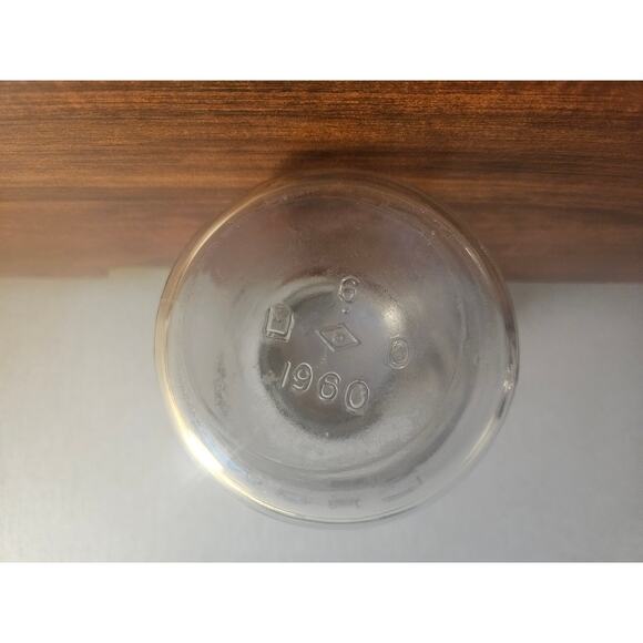 Antique CROWN 1 qt Imperial Quart Glass Mason Jar w/Zinc Ring & Glass Lid Canada - Picture 6 of 9